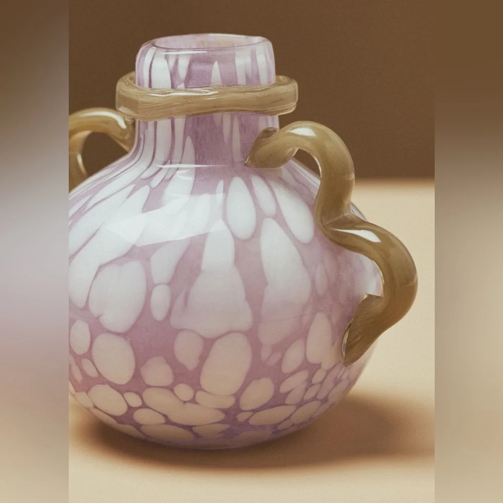 Anthropologie Milou Glass Vase Pink